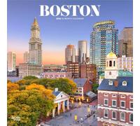 Boston 2026 12 X 24 Inch (Hanging) Monthly Square Wall Calendar Plastic-Free