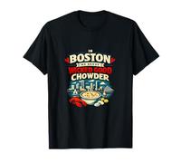 Boston Chowder Skyline Maritime Pride Design Maglietta