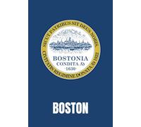 Boston City Notebook - USA Edition: 120 Pages, Lined, 6x9 - Journal for Boston Pride