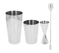 Boston Cocktail Shaker Set in Acciaio Inossidabile 304, Design Vintage, Capacità Media - Set Multiuso per Bar, Facile Pulire, per Cocktail Professionali e Feste (E)