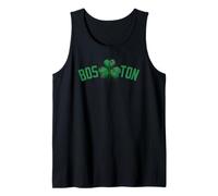 Boston Green Shamrock Fan Irlandese residente Studente visitatore Canotta