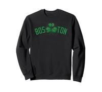 Boston Green Shamrock Fan Irlandese residente Studente visitatore Felpa
