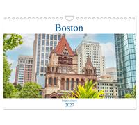 Boston - Impressionen (Wandkalender 2027 DIN A4 quer), CALVENDO Monatskalender