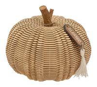 Boston International Pumpkin Décor - Decorazioni autunnali e autunnali, grandi, in vimini testurizzato