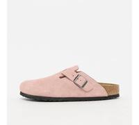 Zoccoli Birkenstock Boston Suede Leather Stretti rosa chiaro marrone - 37