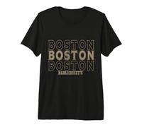 Boston Massachusetts d'Epoca Maglietta Premium