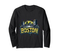 Boston, Massachusetts, Ma, Centro, Sport, Orizzonte, New England Maglia a Manica