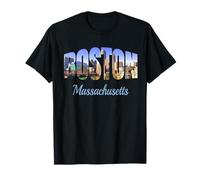 Boston Massachusetts Viaggi Maglietta