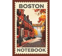 Boston Notebook: Lined Journal | Vintage City Cover | Classic Travel-Inspired Design