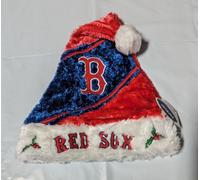 Boston Rosso Sox Team Logo Vacanza Chic Cappello Babbo Natale Nuovo Natale Himo