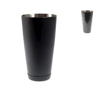 BOSTON SHAKER CON BASE IN ACCIAIO NERO DIAMETRO 10 X H17 cm