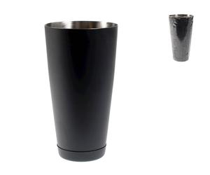 BOSTON SHAKER CON BASE IN ACCIAIO NERO DIAMETRO 10 X H17 cm