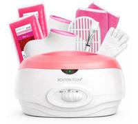 Boston Tech® Bagno di paraffina per mani e piedi Dispositivo alla paraffina per il sollievo da dolori muscolari Capacità 3 litri. Include 900 g di cera e accessori per uso personale e professionale