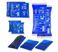 Boston Tech REMEDY - Borsa gel caldo e freddo riutilizzabile con fascia di compressione, include fodera in tessuto, ideale per dolori e lesioni (Set da 6)