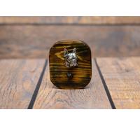 Boston Terrier - appendino in legno con un cane Art Dog IT Tipo 2