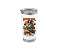 Boston Terrier bere caffè e andare in moto DIGOR Bicchiere termico in acciaio inox doppia parete