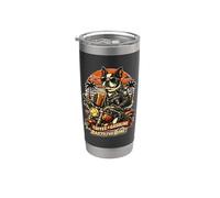 Boston Terrier bere caffè e andare in moto DIGOR Bicchiere termico in acciaio inox doppia parete