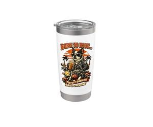 Boston Terrier bere caffè e andare in moto DIGOR Bicchiere termico in acciaio inox doppia parete