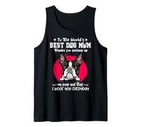 Boston Terrier Best Dog Mom Dogs Lovers Funny Mothers Day Canotta