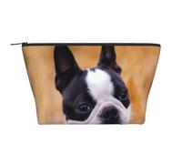 Boston Terrier Bokeh Cani Animali domestici Boston Terrier, Borsa da toilette Borsa per trucco Borsa per cosmetici Borsa da toilette da viaggio portatile