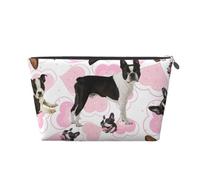 Boston Terrier, Borsa da toilette Borsa per trucco Borsa per cosmetici Borsa da toilette da viaggio portatile