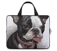 Boston Terrier - Custodia protettiva per computer portatile da 15", per viaggi d'affari o tablet