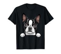 Boston Terrier, Divertente sbirciatina Bostie Pocket Puppy Dog Lover Maglietta