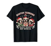 Boston Terrier, Divertenti canti Natalizi Natalizi Maglietta