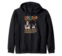 Boston Terrier Dog Dad Definition Funny Fathers Day Felpa con Cappuccio