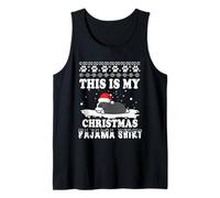 Boston Terrier Dog This Is My Christmas Pajama Ugly Canotta