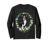 Boston Terrier E Massachusetts Mayflowers 1 Maglia a Manica