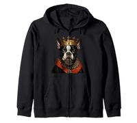 Boston Terrier Felpa con Cappuccio