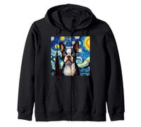 Boston Terrier Felpa con Cappuccio
