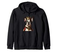Boston Terrier Felpa con Cappuccio