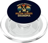 Boston Terrier Nonna Vintage Dog Lover World's Greatest PopSockets PopGrip per MagSafe