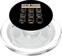 Boston Terrier Obedience Training Dog Funny To Trainer Puppy PopSockets PopGrip per MagSafe