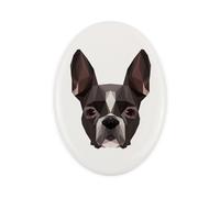 Boston Terrier piastrella geometrica Art-Dog