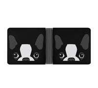 Boston Terrier - Portafoglio divertente per banconote, portamonete e carte, per uomini e donne, Stile:, Taglia unica, Per tutte le stagioni