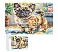 Boston Terrier Puzzle 1000 Pezzi Relax E Intelligenza Familiare Wild Animals Pet Dogs Gioco Per Adulti E Ragazzi Rilassamento Pressione Ridotta Idea Regalo Per Figlio A Natale 1000 PCS