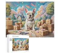 Boston Terrier Puzzle 500 Pezzi Per Famiglia E Amici Cute Pet Rompicapo Relax Pressione Ridotta Giochi Da Tavolo Per Serate in Compagnia Regalo Natale 2025 500 PCS