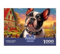 Boston Terrier Puzzle Collezione D'Autore - 1000 Pezzi Ricercati Con Eccellenti Rappresentazioni Di Opere D'Arte - Il Regalo Di Festa Per Eccellenza, 14+ 70x50cm/1000pcs
