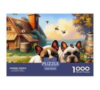 Boston Terrier Puzzle Da Intrattenimento Di Qualità - 1000 Pezzi Con Raffigurazioni Artistiche Di Grande Impatto - Regalo Divertente Per Tutta La Famiglia 70x50cm/1000pcs