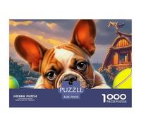 Boston Terrier Puzzle Ispirato Ai Capolavori Dei Musei - 1000 Pezzi Con Immagini D'Arte Di Profondo Impatto Visivo - Per Divertirsi E Regalare, Consigliato 14+ 70x50cm/1000pcs