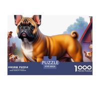 Boston Terrier Puzzle Raffinato Da 1000 Pezzi Con Illustrazioni Artistiche Di Alto Livello - Il Regalo Di Festa Perfetto Per Adulti E Bambini Di Tutte Le Età 38x26cm/1000pcs