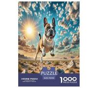 Boston Terrier Puzzles Imposible,desafío for Adults Entretenimiento Creativo 1000 Piezas Obra De Arte De Juego De Para Adultos Y Niños Mayores De 12 Años 70x50cm/1000pcs