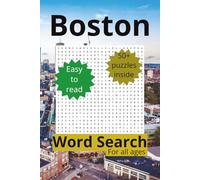 Boston Word Search Puzzle Book: Boston Theme Word Search for all ages, 6x9 inches, 110 pages, 50+ puzzles