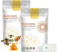 Bostore Bee Venom Lymphatic Drainage Slimming Patch,Beedreamfullufe Bee Venom Lymphatic Drainage Patches, Bee Venom Lymphatic Drainage & Slimming Patches (2 Box)