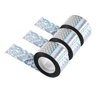 BosuLai 3 nastri antiuccelli, per deterrenti, 50 m x 2,4 cm, riflettenti, per uccelli, per proteggere giardino, cortili, piante e frutta