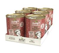 Boswelia Cucina country con pollame e selvaggina, 6 x 400 g, adatta per tutte le razze di cani, elevata biodisponibilità