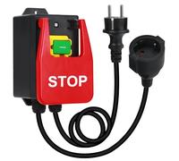 BOSYTRO Off-Un coperchio rosso,Interruttore macchina Impermeabile,Interruttore elettrico a pulsante,Tagliatrice Trapano da banco Pulsante,Per tavoli macchina e altre apparecchiature elettriche (stop)